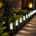 thumbnail image 4 of Christmas Clearance!—less than $1 each, 20 LED Solar Column Ground Stake Lights with 3 colors to choose from for Garden Walkway Outdoor Decor(White), 4 of 6