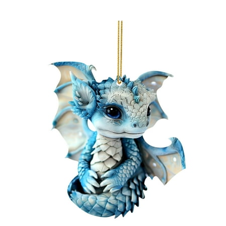 

DBYLXMN Cute D Ragon Baby Acrylic Flat Pendant New Christmas Pendant F Un Acrylic Pendant Christmas Decoration Holiday Pendant Present Garland Bead Strong And Stretchy String .5 Beard Ceramic Eggs