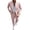 Pink, variant on Men's 2-Piece Suit Set, Solid Color Business Dress With Pants, Formal Banquet Outfit For Spring/Summer Wedding & Office Pink M