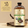 thumbnail image 6 of Handcraft Blends Organic Castor Oil for Hair, Eyelashes & Skin, 16 oz Glass Bottle, 6 of 7