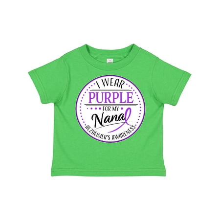 

Inktastic I Wear Purple for My Nana- Alzheimers Awareness Boys or Girls Toddler T-Shirt