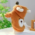 thumbnail image 3 of Chandail à Capuchon Confortable pour Chien et Chat en Laine d'Agneau avec Ours Rond, 3 of 5
