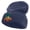 Navy, variant on Christmas Ring Bell Icon Embroidered Big Size Acrylic Long Beanie - Navy XL-3XL