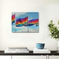 thumbnail image 2 of Acheng LGBT Poster Rainbow Flag Equality Movement Happy Pride Month Poster Decorative Painting Canvas Wall Art Living Room Posters Bedroom Painting 16x12inch, 2 of 6