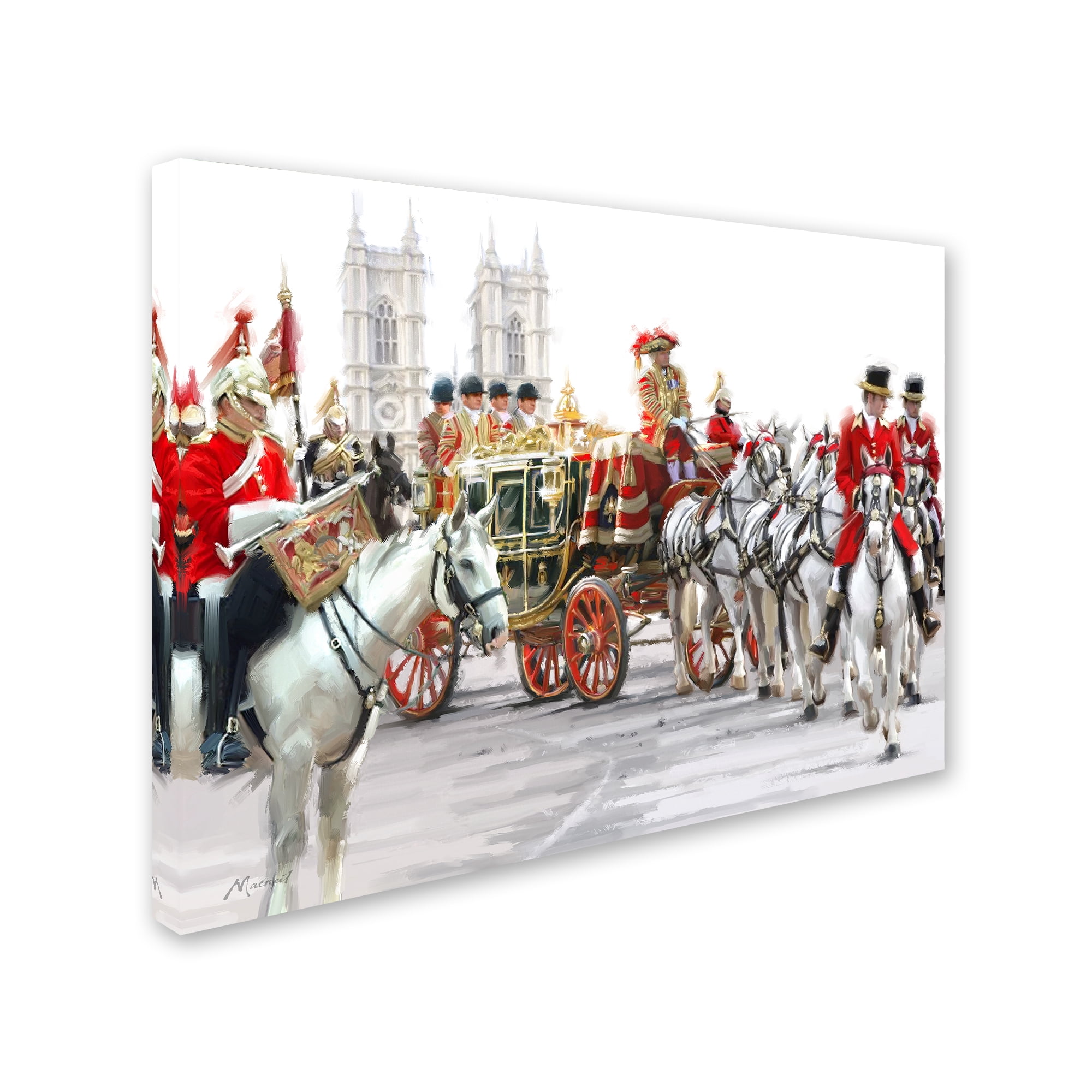 Trademark Fine Art 'Queens Carriage' Canvas Art by The Macneil Studio