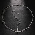 thumbnail image 4 of YAOBAMM Bling Bridal Forehead Chain Boho Style Head Chain Rhinestones Pendant Double Layer Elegant Headpiece Bridal Forehead Chain Jewelry Gift Hair Accessory, 4 of 6
