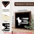 2D Flat, 1pc Dog Humor Canvas Wall Art with Wooden Frame - 12x12 Inch ...