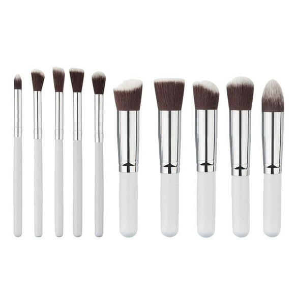 Brochas Kabuki 10 piezas Myrva Set de 10 brochas profesionales extra suaves para maquillaje