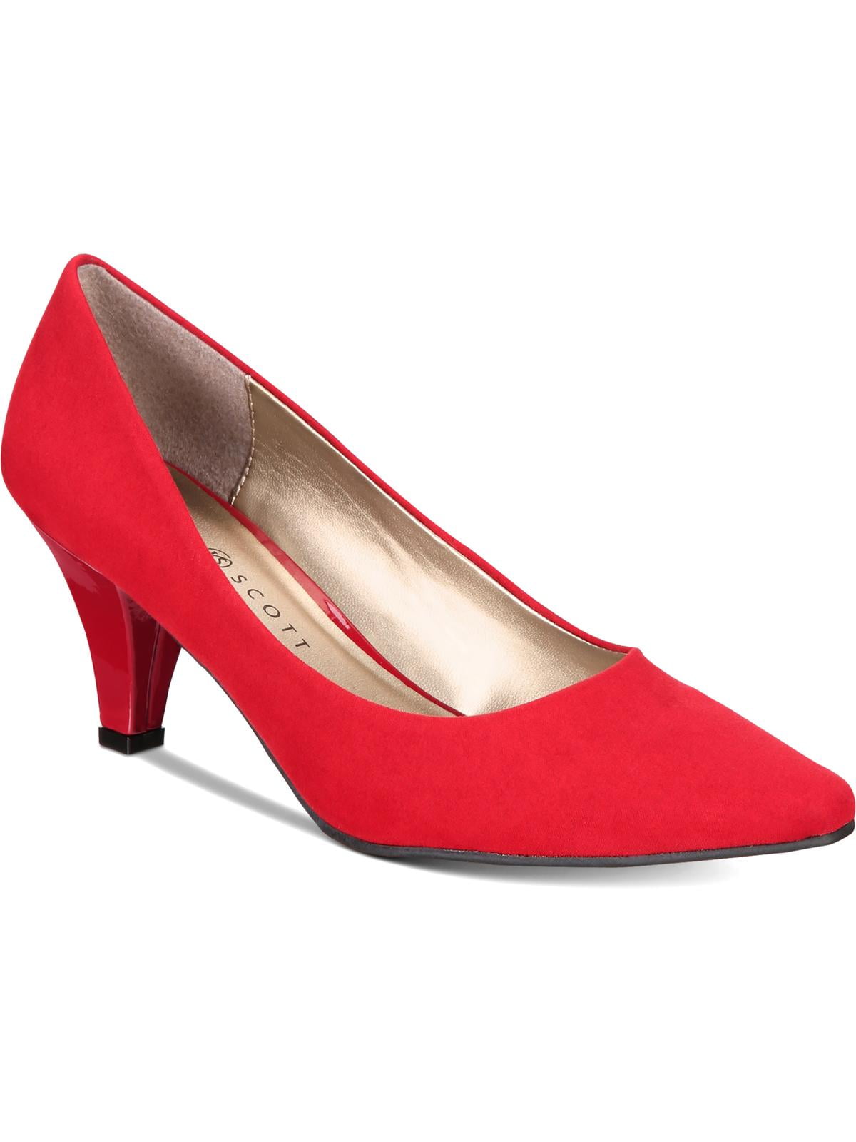 Karen Scott Women's Meaggann Pointed Toe Classic Pumps Red Size 10 M