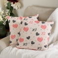 thumbnail image 2 of Set of 2 Valentines Pillow Covers 18x18 Heart and XO Printed Pillow Covers Decorative Pillow Covers for Couch Farmhouse Throw Pillows Decorations Valentines Day Gifts for Her Western Throw Pillows, 2 of 5