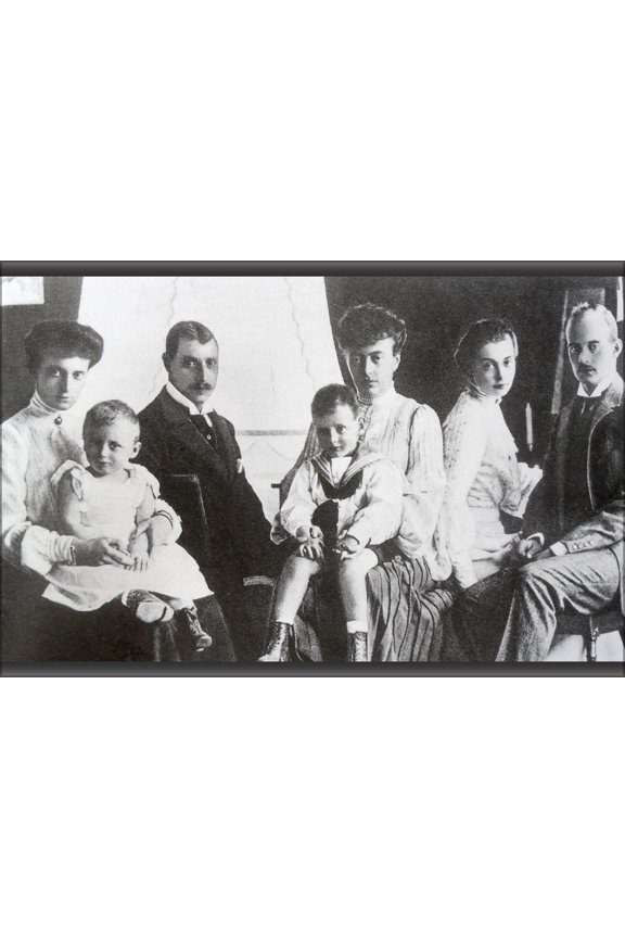 24"x36" Gallery Poster, Grand Duchess Anstasia Mikahilovna of Russia with her family