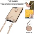 thumbnail image 6 of PU Leather Wallet Case for iPhone 11 Pro Max Necklace Lanyard Case Cover with Card Holder Adjustable Detachable Anti-Lost Neck Strap for Apple iPhone 11 Pro Max 6.5",Gold, 6 of 18