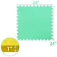 thumbnail image 2 of BalanceFrom Fitness 24 SqFt Interlocking EVA Foam Exercise Mat Tiles, Multi, 2 of 7