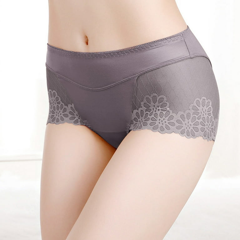 TAIAOJING Womens Cotton Briefs Low waist V-type solid color breathable  underpants before and after pregnancy Underwear Panties Brief