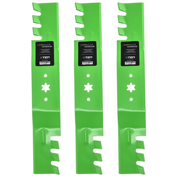 LawnRAZOR Toothed Blade for MTD 54 inch Cub Cadet 942-0677 3 Pack 810-CBL2374D