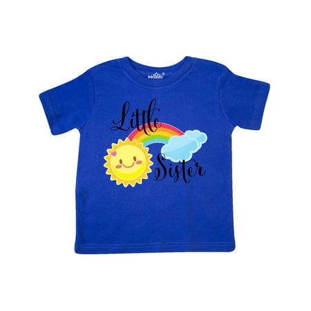 

Inktastic Little Sister- sun and rainbow Gift Toddler Toddler Girl T-Shirt