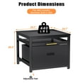thumbnail image 2 of Washer Dryer Pedestal Stand, 24.1" Laundry Pedestal for Compact Washing Machine, 2 of 9