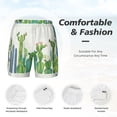 thumbnail image 6 of Picia Cartoon Cactus pattern Mens Swim Trunks with Compression Liner Stretch Beach Shorts Quick Dry with Zipper Pockets No-Chafing Board Shorts-Small, 6 of 9