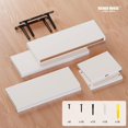 thumbnail image 4 of Juego de 3 estantes flotantes RICHER HOUSE para baño y dormitorio, color blanco, 4 of 7