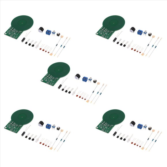 5X Detector de Metales Simple Inferior A 60 Mm, para el Kit de Montaje Práctica de Soldadura Electrónica Diy, Zumbador con Sensor Metálico para Dc 3-5V