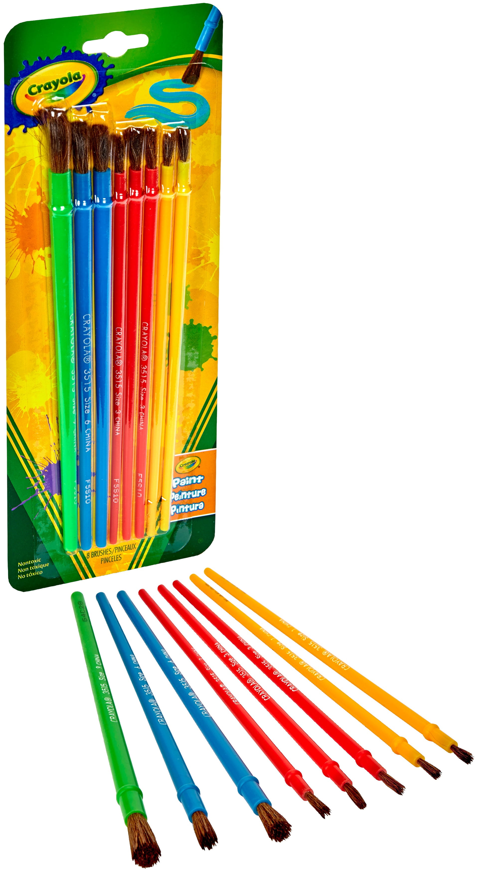 Multipack of 12 - Crayola Paintbrushes-8/Pkg