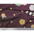 thumbnail image 3 of Soimoi Cotton Poplin Fabric Artistic Flower Fabric Prints By Yard 56 Inch Wide, 3 of 3