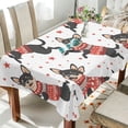 thumbnail image 4 of Ryvnso Cute Dog Jumping and Star Rectangle Table Cloth Tablecover Dinning Tablecloth 54"x72", 4 of 8