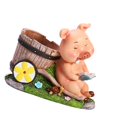 thumbnail image 5 of colaxi Pig Statue Flowerpot Creative Animal Sculpture for Backyard Table Home Decor Sleep Pig and Blue Book, 5 of 9