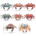 thumbnail image 3 of 8 piezas de figuras de animales marinos realistas, simulación estática de cangrejo, modelo educativo cognitivo, adornos de escritorio, colecciones de decoraciones, 3 of 14