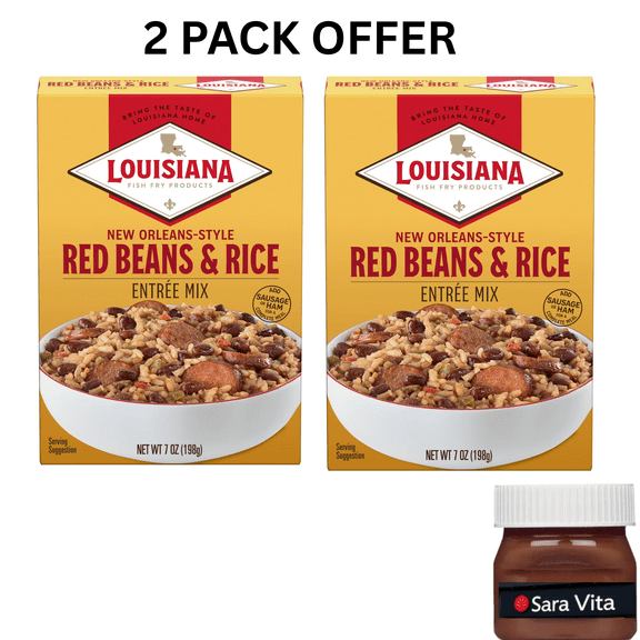 Louisiana Fish Fry Products New Orleans Style Red Beans & Rice Entree Mix, 7oz