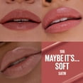thumbnail image 3 of Maybelline Serum Lipstick, Satin Finish, Oil-Blend Hyaluronic Acid, 106 Maybe It's...Soft, 0.12 oz, 3 of 11