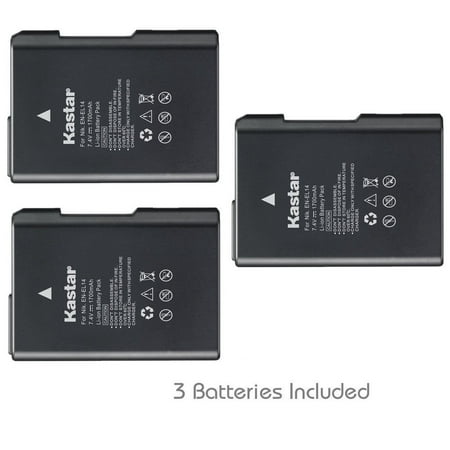 Kastar Battery (3-Pack) for Nikon EN-EL14, EN-EL14a, MH-24 and Coolpix P7000, P7100, P7700, P7800, D3100 DSLR, D3200 DSLR, D3300 DSLR, D5100 DSLR, D5200 DSLR, D5300, D5500 DSLR, Df DSLR