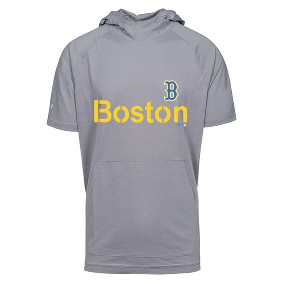 Men's Levelwear Gray Boston Red Sox City Connect Phase Core Hoodie T-Shirt