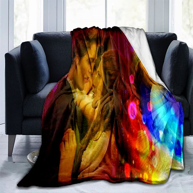 Couverture de pique-nique en peluche douce imprimée Twilight, jeté de canapé-lit, couverture de glouton moderne, dessin animé13130x150cm(51x59 in) zhangyuxiang unisex