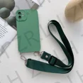 thumbnail image 1 of Silicone TPU Crossbody Phone Case With Lanyard For iPhone 16 15 14 13 12 11 Pro Max XR XS X 8 7 Plus, 1 of 7