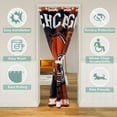 thumbnail image 2 of Erosebridal American Football Door Curtain Panel 34x80, Soccer Sports Door Curtain Party Decorations, Navy Orange, Chicago, 2 of 5
