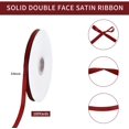 thumbnail image 2 of TONIFUL 3/8 Inch x 100yds Scarlet Dark Red Satin Ribbon Thin Solid Fabric Ribbons Roll for Gift Wrapping Invitation Floral Hair Balloons Craft Sewing Party Wedding Decoration Valentine's Day, 2 of 6