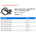 thumbnail image 2 of Back Up Lamp Socket - Compatible with 1963 - 1969 Pontiac LeMans 1964 1965 1966 1967 1968, 2 of 2