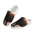 thumbnail image 2 of Fotbe Yak Pattern Women's Fuzzy Curly Fur Memory Foam Loafer Slippers Indoor Outdoor Slippers Winter Home Shoes-44/45, 2 of 7