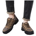 thumbnail image 6 of Mens Hiking Shoes Brown, Lightweight Breathable Trail Sneakers Non Slip Rubber Outsole, Shock Absorbing Comfortable Outdoor Footwear for Men,Size 9.5, 6 of 9