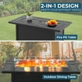 thumbnail image 5 of Propane Patio Heater, 5000 BTU Fire Pit Table, 45 inch Heater with Cover, Black, 5 of 5