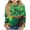Brown, variant on Twczz Girls St Patricks Day Shirts- Casual Long Sleeve Cute Soft Kids Luck Tops Mint Green Size 4-14