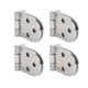 thumbnail image 1 of 4 Piezas De Bisagras Plegables 180 Grados De Zinclegación Juntas Plegables, Bisagras De Muebles Para Mesa De Computadora, Mesa Plegable, Ventana, Puerta, 1 of 7