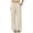 FV75_Khaki, variant on Wide Leg Pants for Women Elastic Waisted Button Up Palazzo Pants Casual Solid Color Trousers with Pockets Army Green 2XL