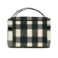 thumbnail image 3 of Handbag Travel Bag Cosmetic Bag 9×6.3×6.7in Multi-Function Bag Large Capacity For Camping Travel Family Travel Springgreen Buffalo Plaid Check Tartan Scotland_99154_1, 3 of 6