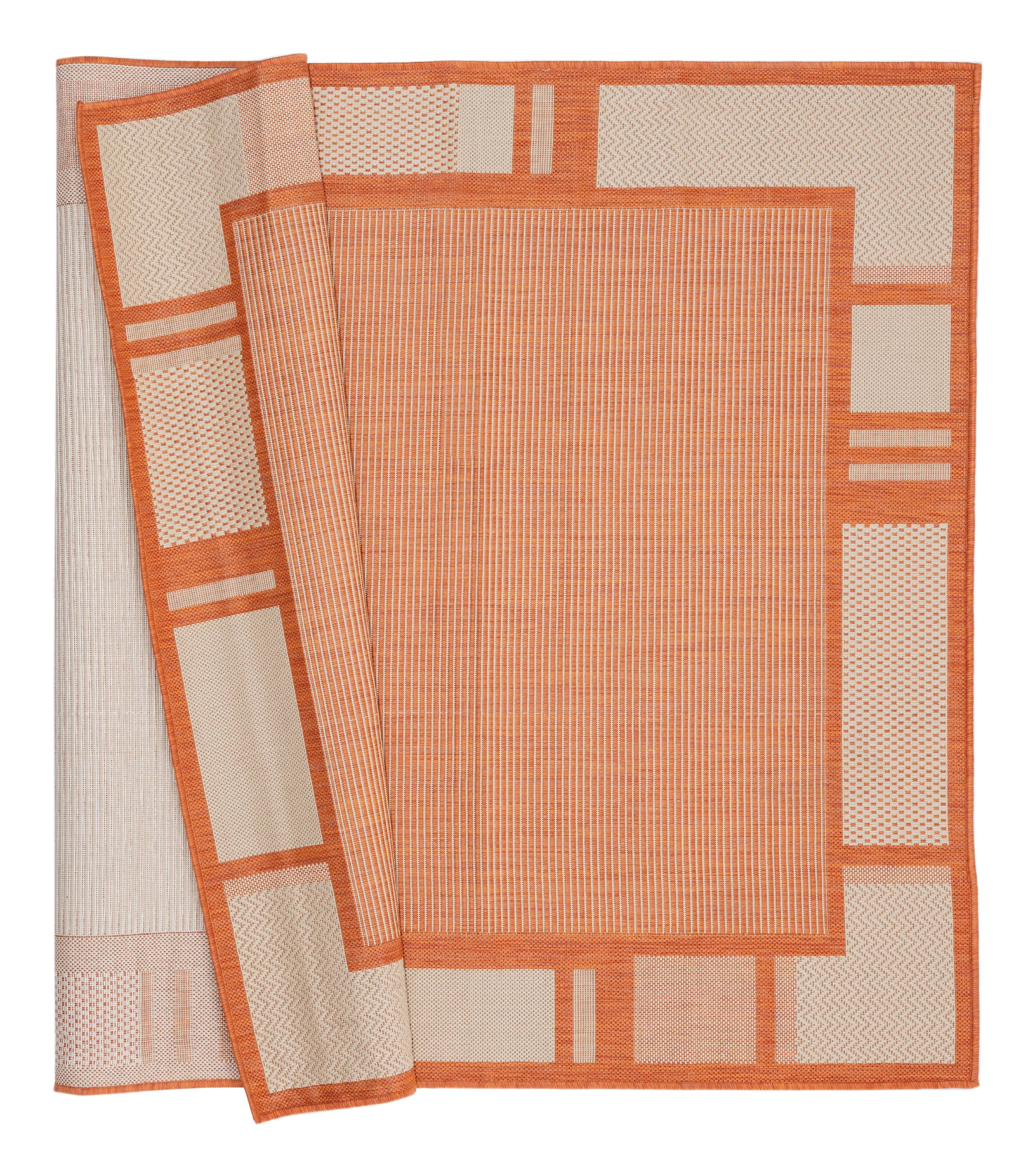 United Weavers Mali Dorothy Contemporary Border Area Rug, Orange, 7'10" x 10'6"