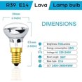 thumbnail image 4 of Paquete de 2 bombillas reflectantes regulables R39 E14 de 25 W, 4 of 5