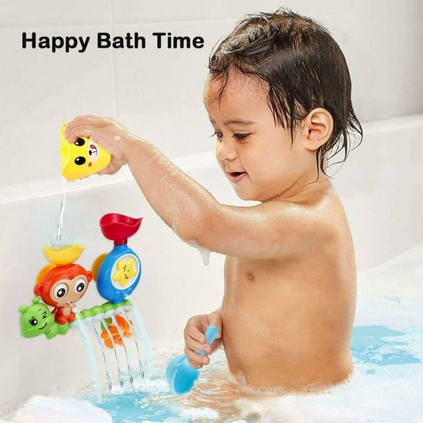 Bath Toys for Toddlers Age 1 2 3 Year Old Girl Boy, Preschool New Born Baby  Bathtub Water Toys, Durable Interactive Multicolored Infant Toy, Lovely  Monkey Caterpillar, 2 Strong Suction Cups 