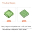 thumbnail image 4 of Uxcell Mosaic Tiles Glass Tiles 1 x 1cm for DIY Crafts, 100Pack(100g,Fluorescent Green), 4 of 6