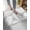 Gray, Ash, White, variant on Luxury Plush Bathroom Rugs Mat, Palm Leaves Grey Soft Shaggy Bath Carpet, Summer Botanical Coastal Tropical Non-Slip Floor Mat for Kitchen, Bedroom, 24"x35"